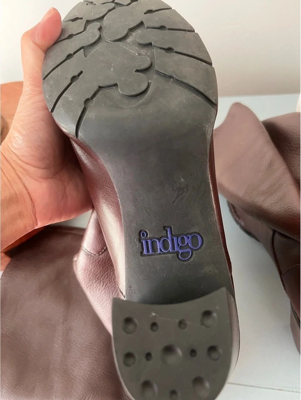 Indigo By Clark’s Tall Brown Leather Boots 9M